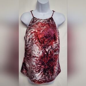 Ann Taylor Petite 6P Top Subtly Styled With Clear Sequins  Spaghetti Strap Lined